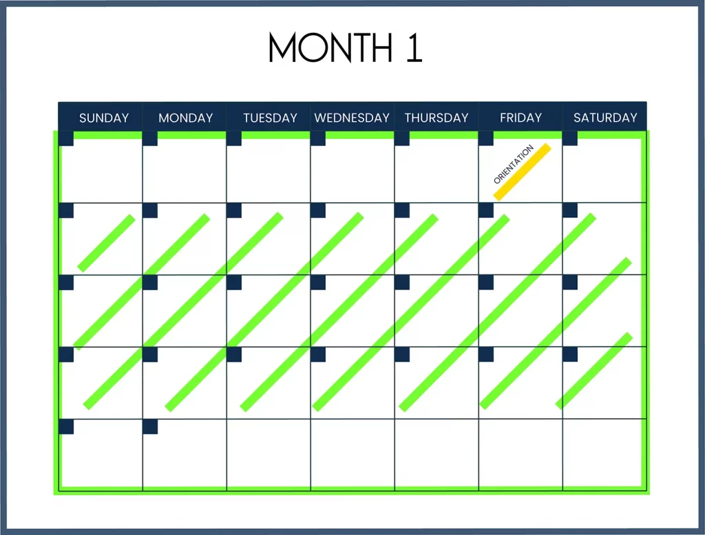 The Aesthetics calendar month 1 online